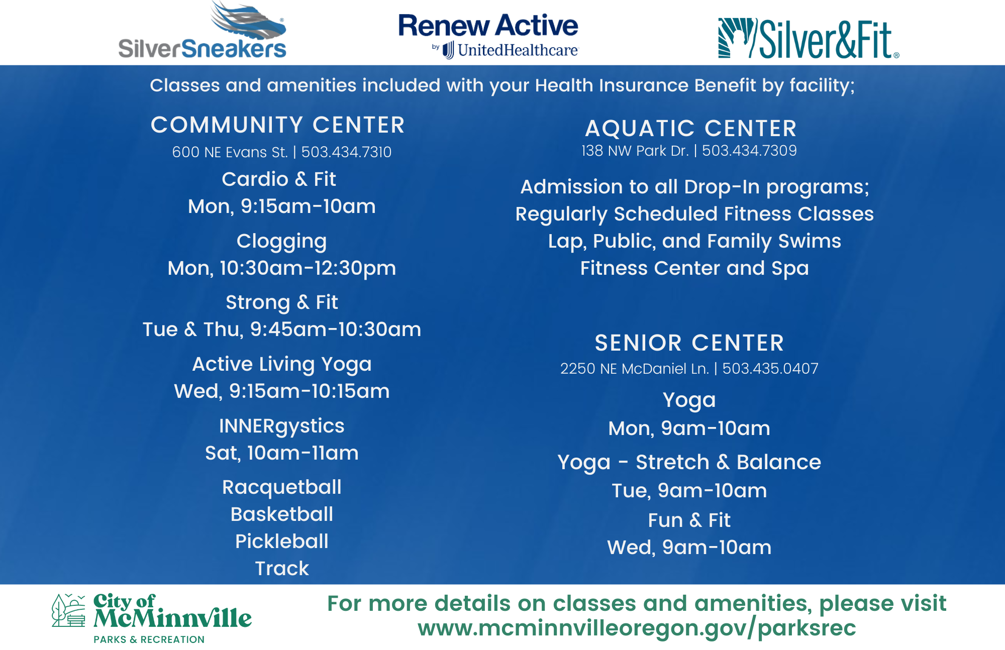 Fitness McMinnville Oregon