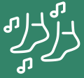 Dancing feet icon