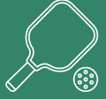 Pickleball paddle icon