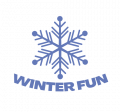 winter fun snowflake icon