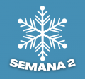 snowflake with text in spanish semana dos