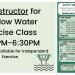 No instructor for shallow water fitness and our fall schedule