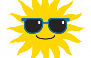 sun wearing sunglasses