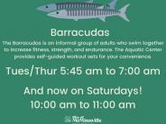 Barracudas Schedule