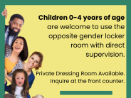 Age that they must use their own locker room