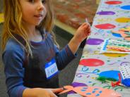 Child doing crafts