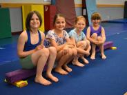 Children in gymnastics