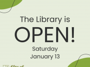 open jan 13