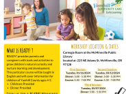 ready for kindergarten info flyer