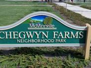 Chegwyn Farms Neighborhood Park sign