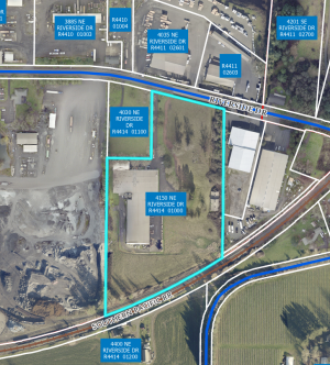 Project site - 4150 NE Riverside Drive