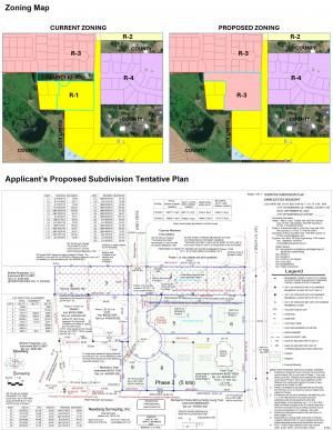 Zone Change Map and Tentative Plan Map