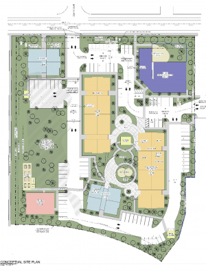 Site plan of proposed development at 1950 SW 2nd Street