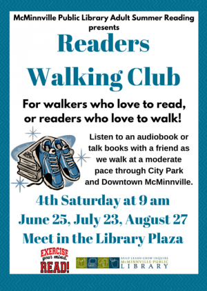Walk & Talk Book Club flyer