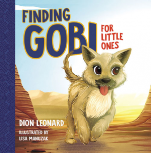book cover image scrappy light brown dog running in desert