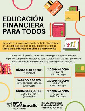 Financial Literacy schedule spanish