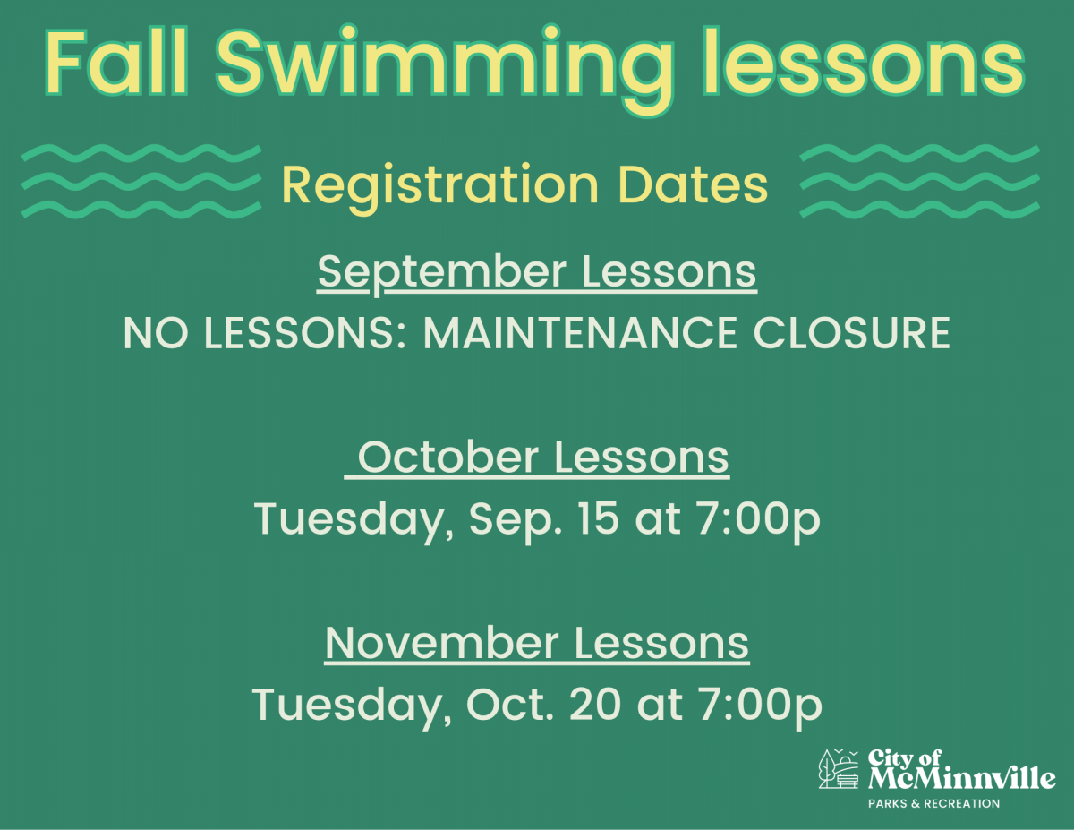 Fall swimming lesson registration dates