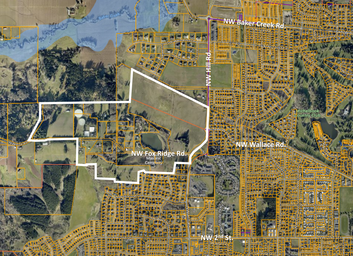 Aerial Image of Fox Ridge Road Area