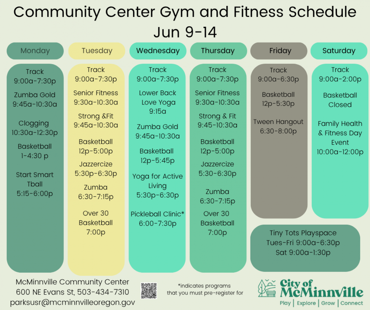 Weekly Schedule Weekly Schedule