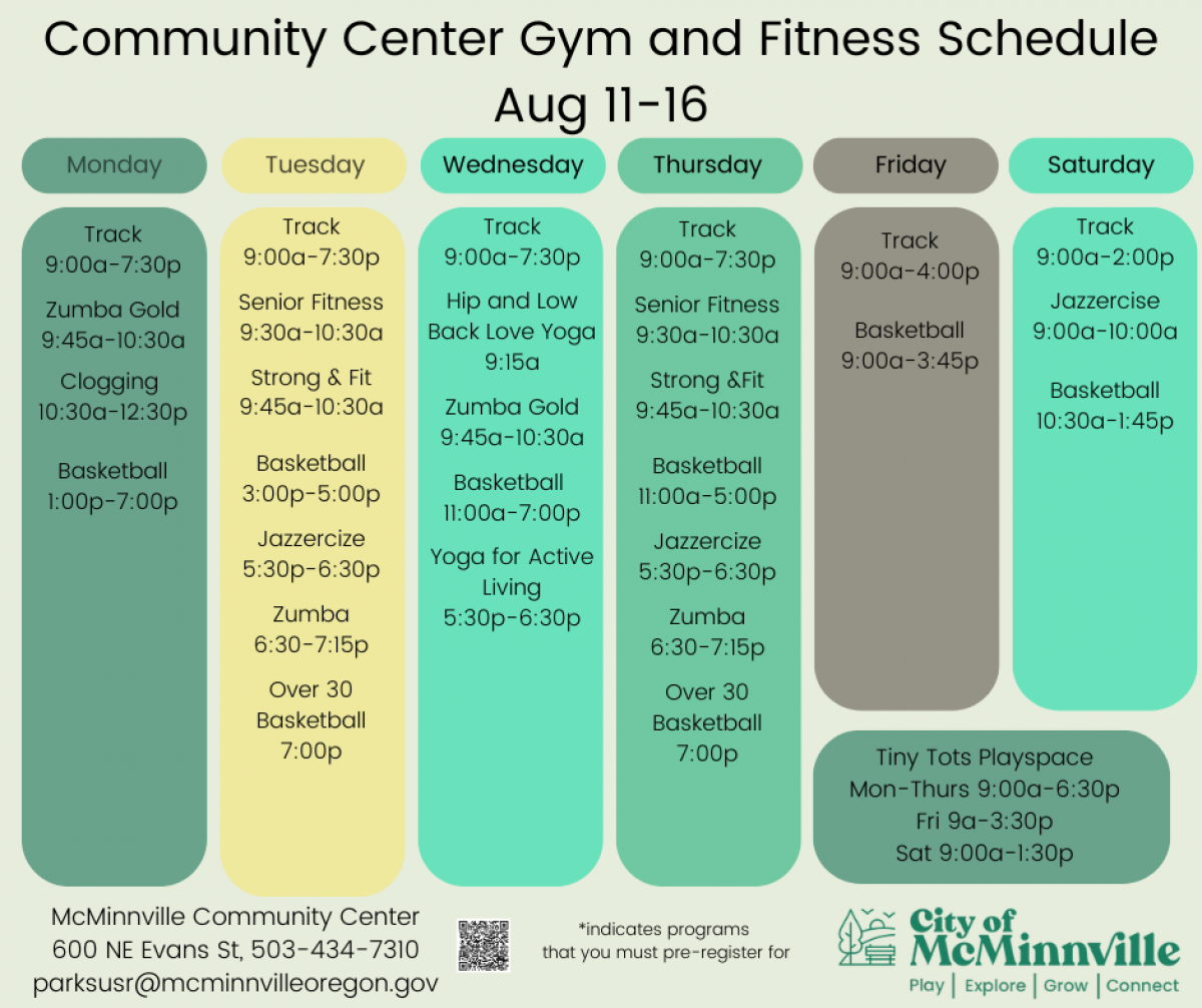 Weekly Schedule Weekly Schedule