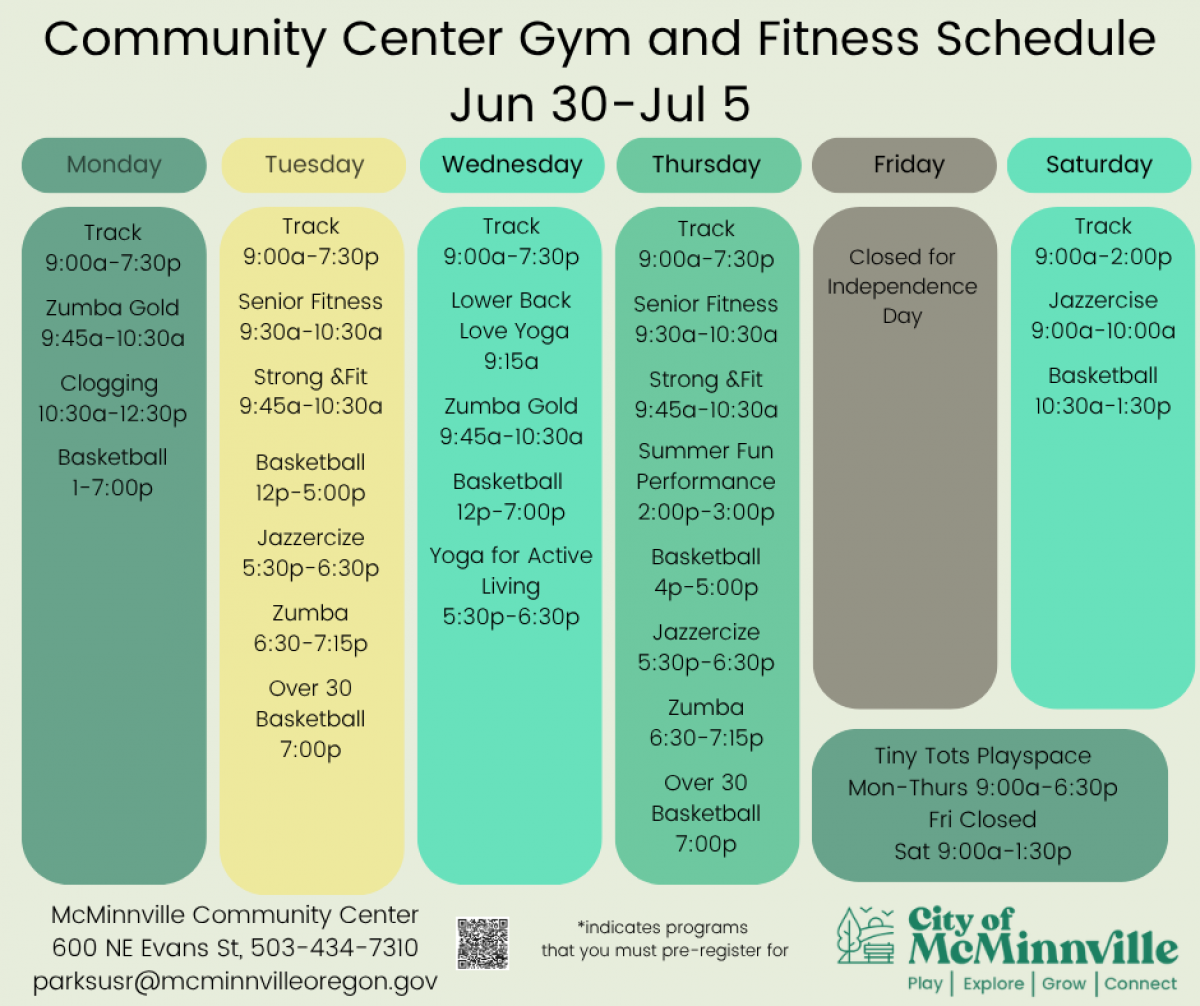 Weekly Schedule