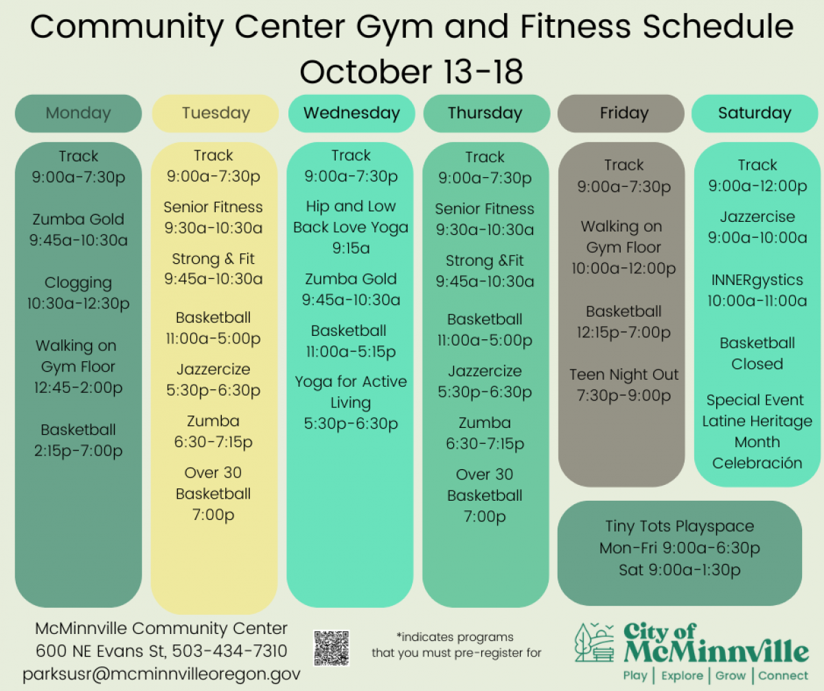 Weekly Schedule Weekly Schedule