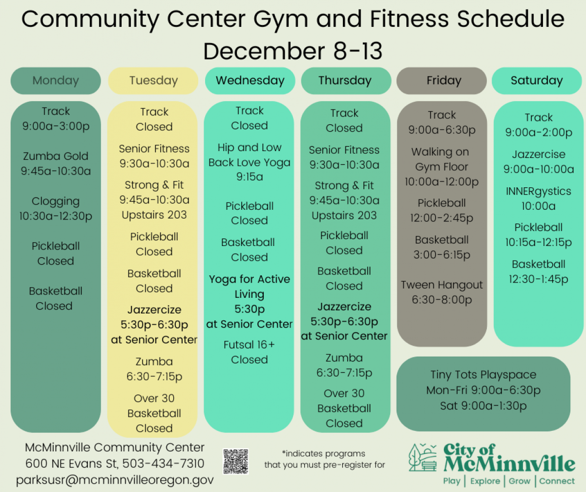 Weekly Schedule Weekly Schedule
