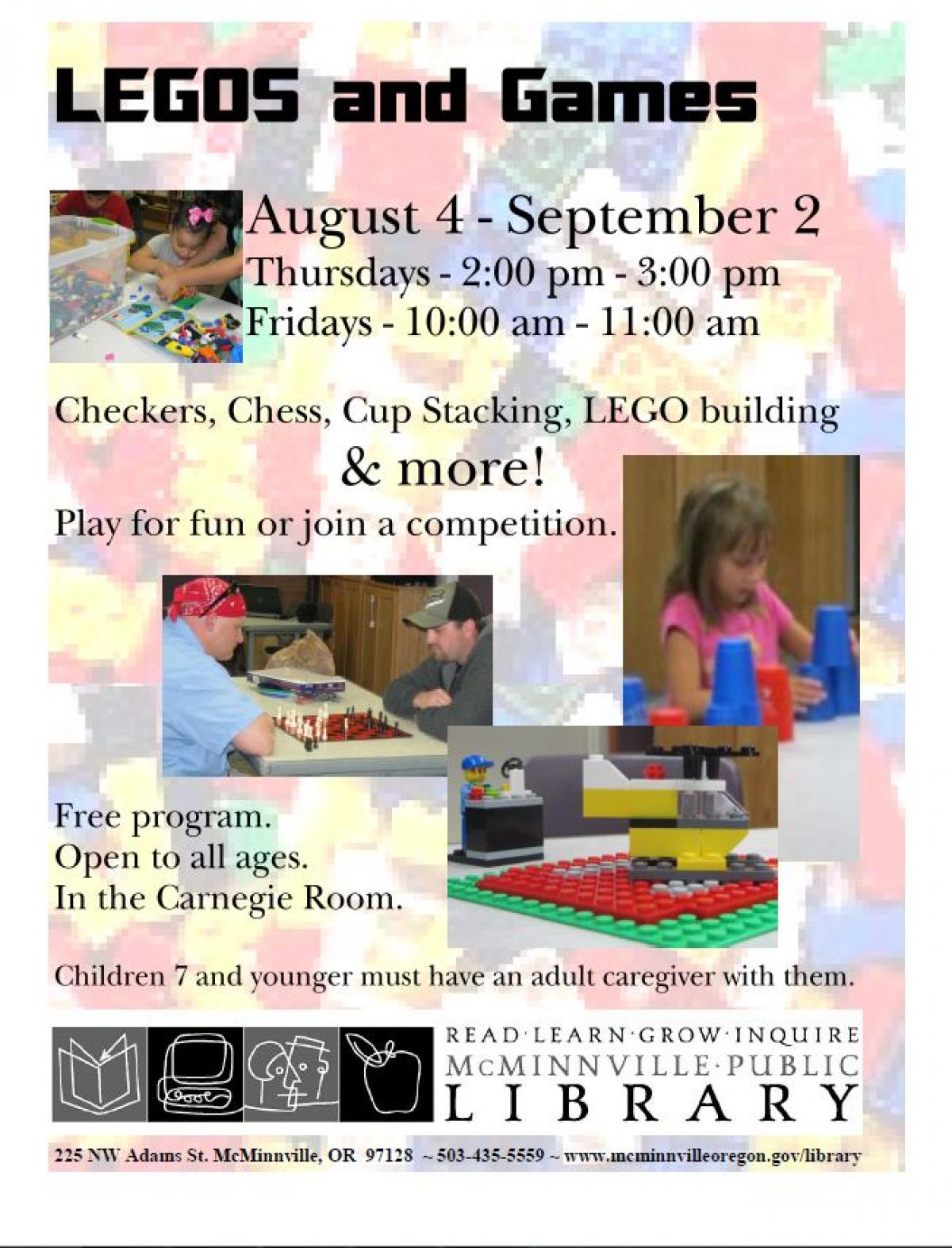 LEGOs and Games flyer