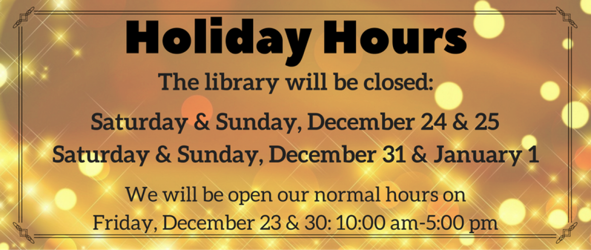 Holiday Hours banner