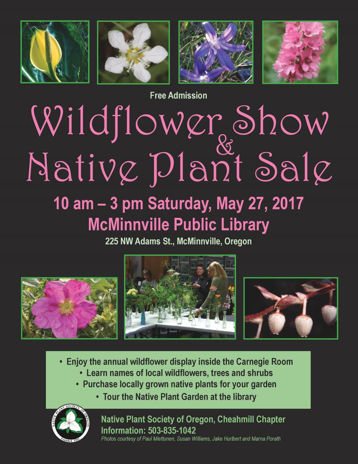 wildflower show 2017 flyer