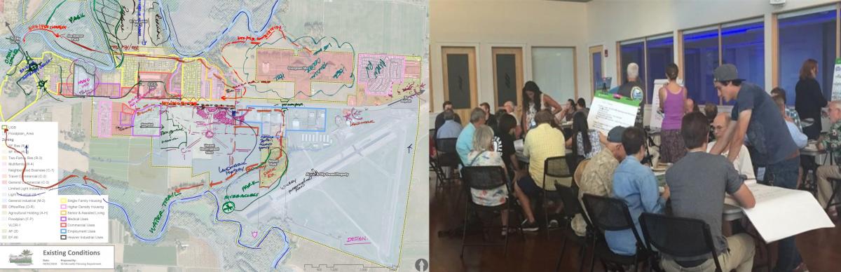 2017 Design Charrette – Three Mile Lane Area Plan and map created by the community