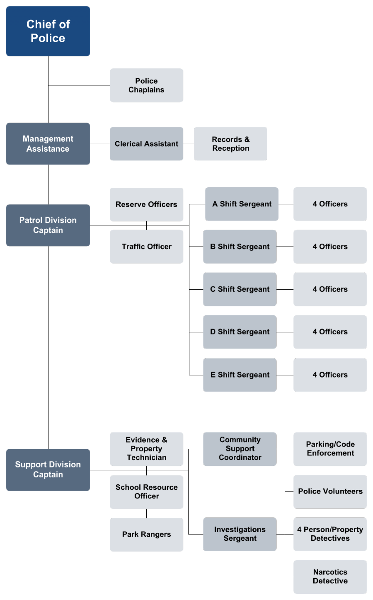 Police Org Chart