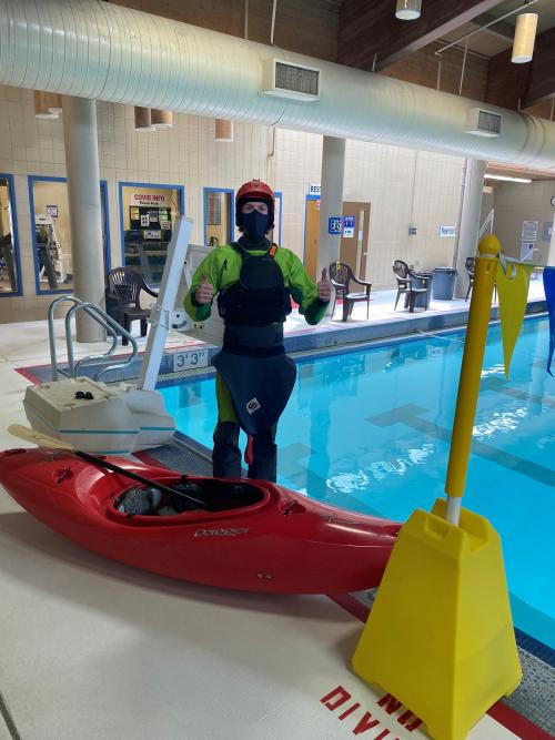 Kayak PracticeAquatic Center McMinnville Oregon