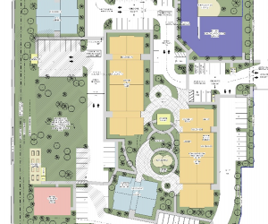 Site plan of proposed development at 1950 SW 2nd Street