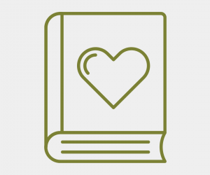book with heart icon
