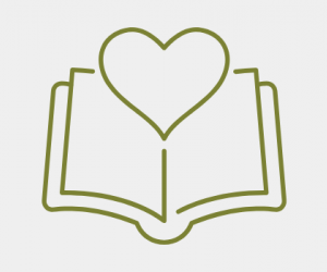 book with heart icon
