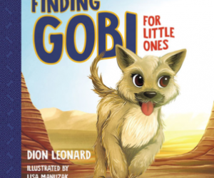 book cover image scrappy light brown dog running in desert