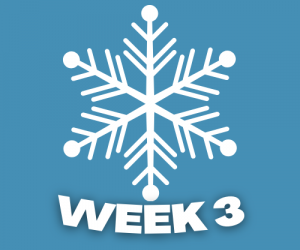 snowflake with words week three