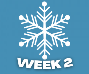 snowflake with words week two