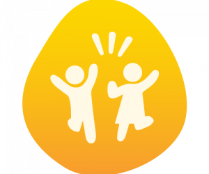 yellow icon with children