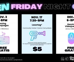 teen nights november schedule
