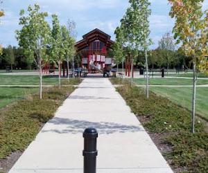 Chegwyn Farms Neighborhood Park Sidewalk Entry